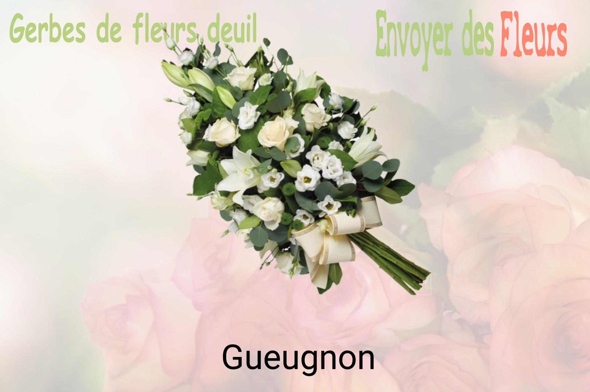 Gerbe de fleurs de deuil livrée à Gueugnon